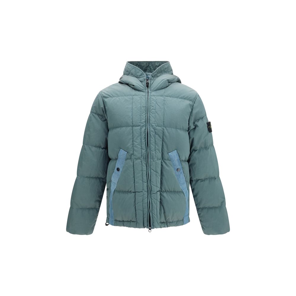 Stone Island Metal Nylon Hooded Down Jacket – Two-tone