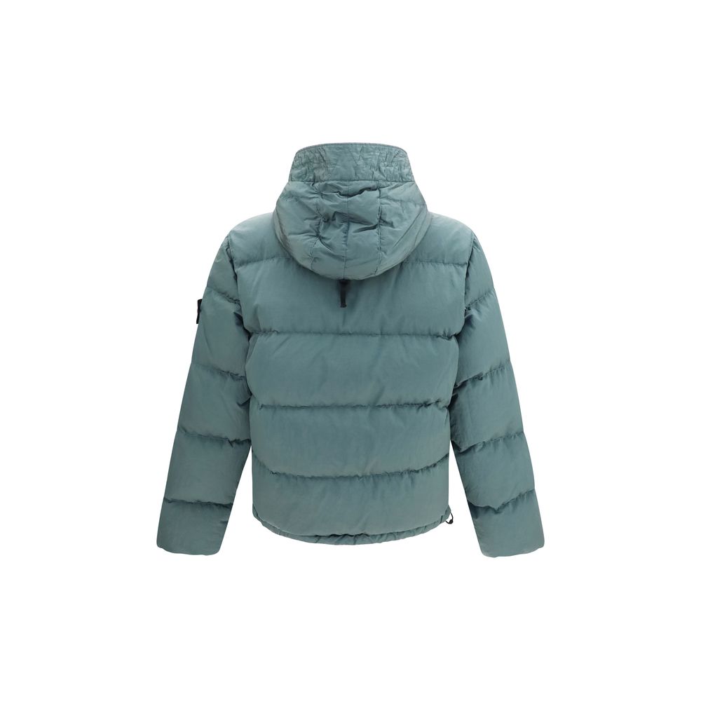 Stone Island Metal Nylon Hooded Down Jacket – Two-tone