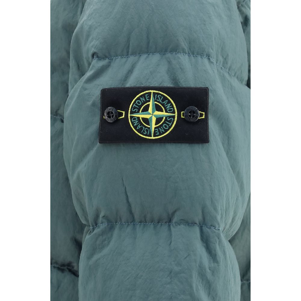 Stone Island Metal Nylon Hooded Down Jacket – Two-tone