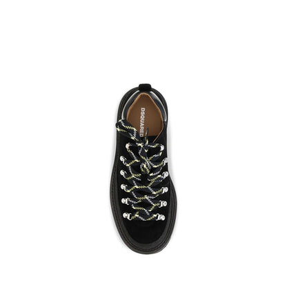 Dsquared2 black calf leather sneakers