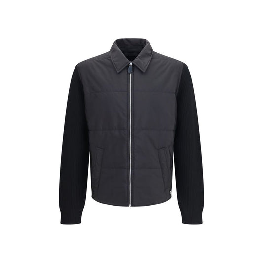 Prada Knitted Jacket with Padded Front – Black