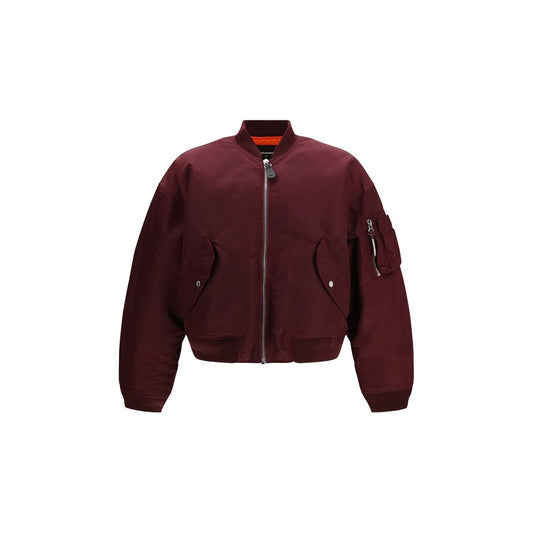 Dsquared² ’80s Nylon Bomber Jacket – Bordeaux