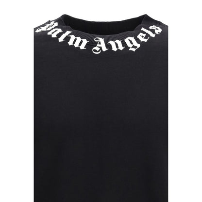 Palm Angels Black Cotton Sweatshirt