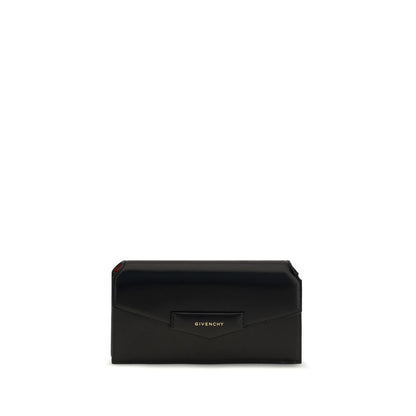 Givenchy black calf leather clutch bag