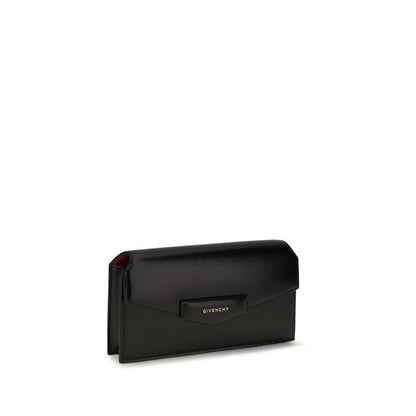 Givenchy black calf leather clutch bag