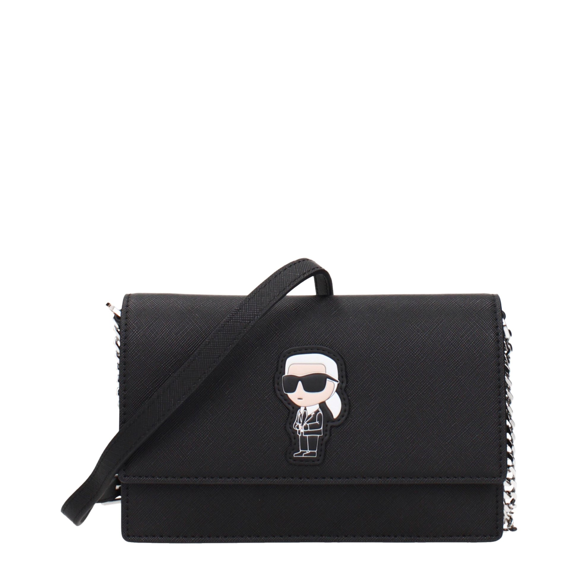 Karl Lagerfeld Black Polyethylene Crossbody Bag