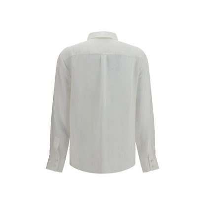 Lardini White Silk Shirt