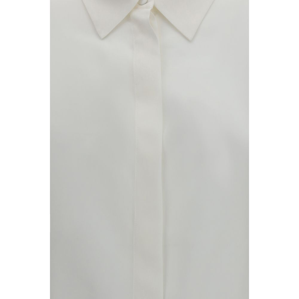 Lardini White Silk Shirt