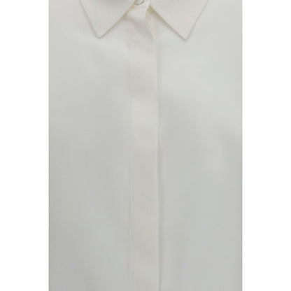 Lardini White Silk Shirt
