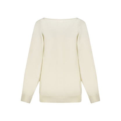 Guess Jeans Rhinestone and Sequin Sweatshirt – White