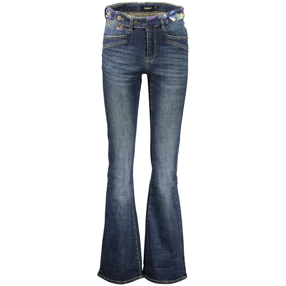 Desigual Women's Embroidered Jeans – Blue