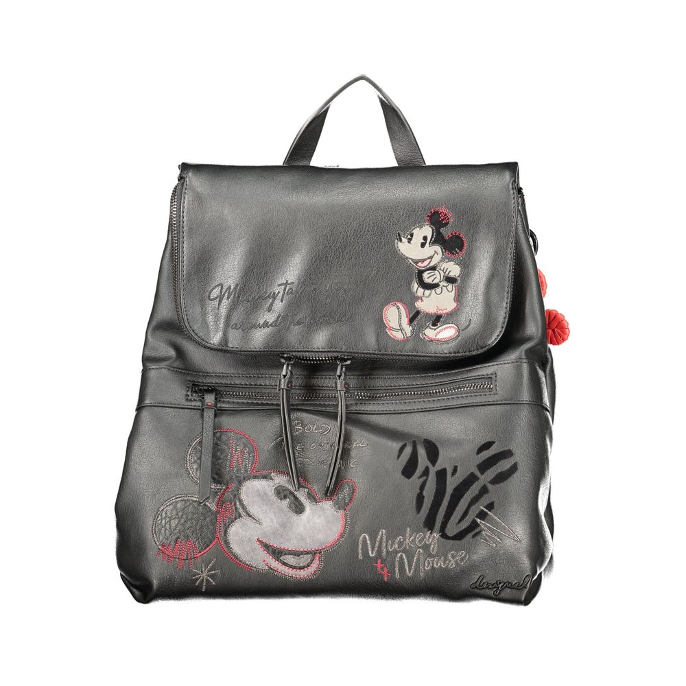 Desigual Black Polyethylene Backpack