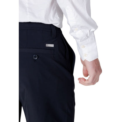 Armani Exchange Blue Polyamide Bermuda Shorts
