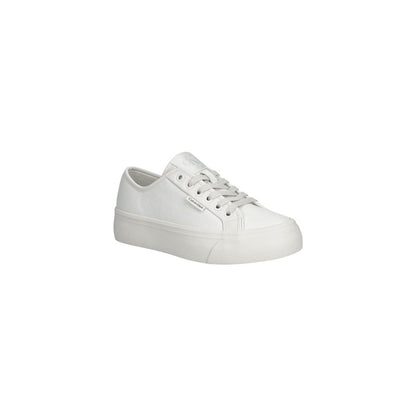 Calvin Klein Jeans VULC FLATF Leather Sneakers – White
