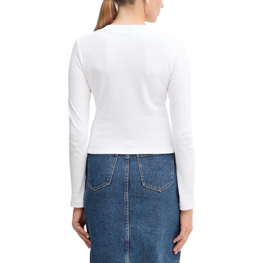Calvin Klein Jeans LV047A803G Cropped T-Shirt – White