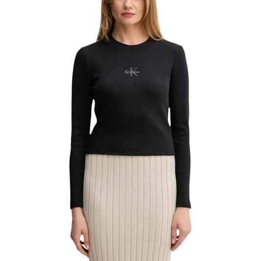 Calvin Klein Jeans LV047A803G Cropped T-Shirt – Black