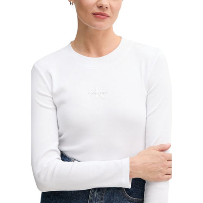 Calvin Klein Jeans LV047A803G Cropped T-Shirt – White