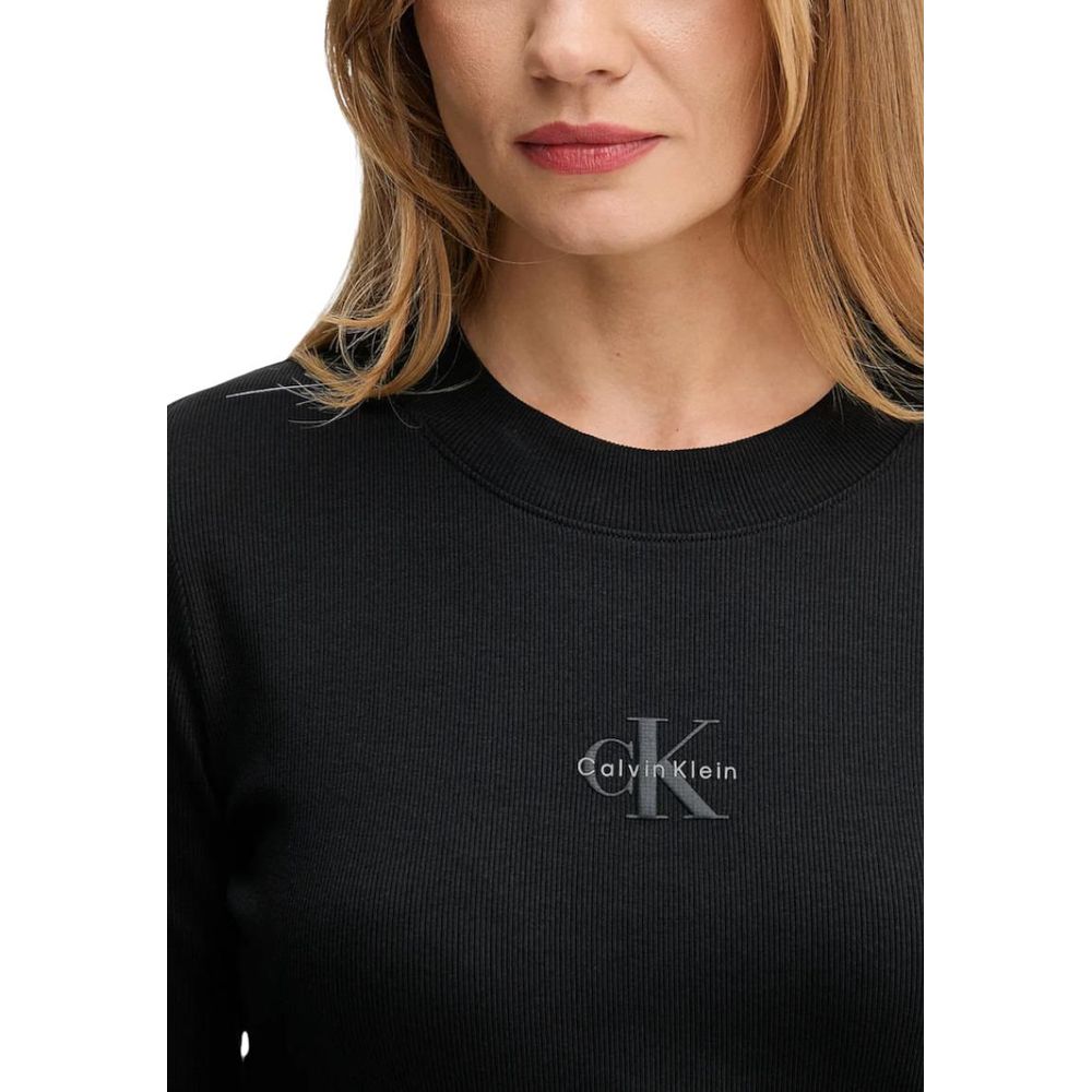 Calvin Klein Jeans LV047A803G Cropped T-Shirt – Black