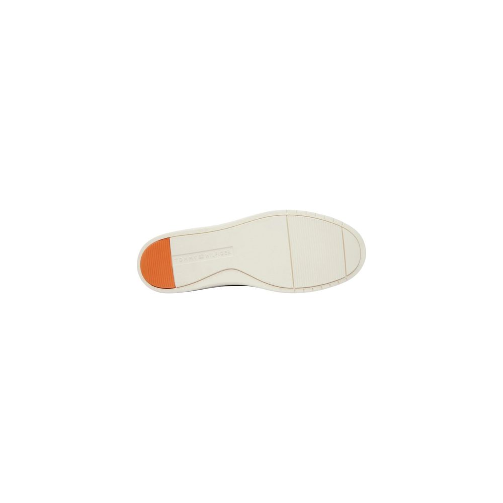 Light outsole with an orange heel section on Tommy Hilfiger loafers
