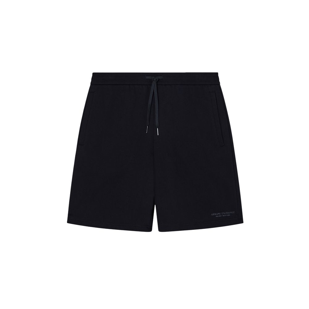 Black Armani Exchange cotton shorts