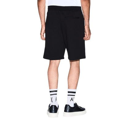 Black Armani Exchange cotton shorts