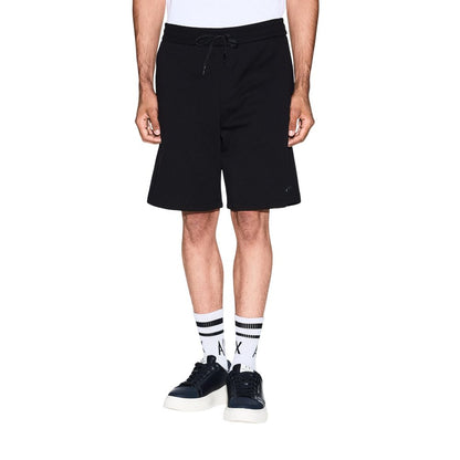 Black Armani Exchange cotton shorts