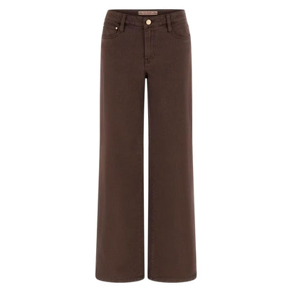 Guess Brown Lyocell Flared Pants