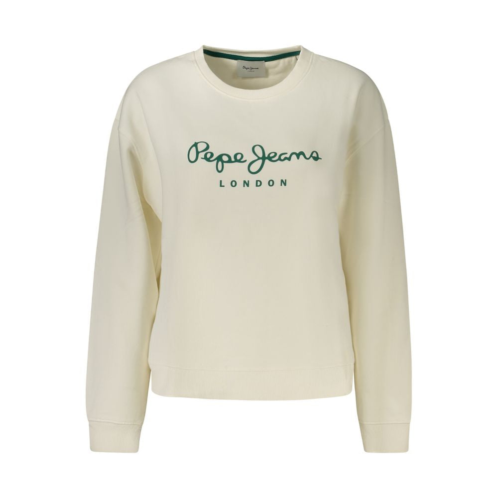 Pepe Jeans Women's Cotton-Blend Sweatshirt – White