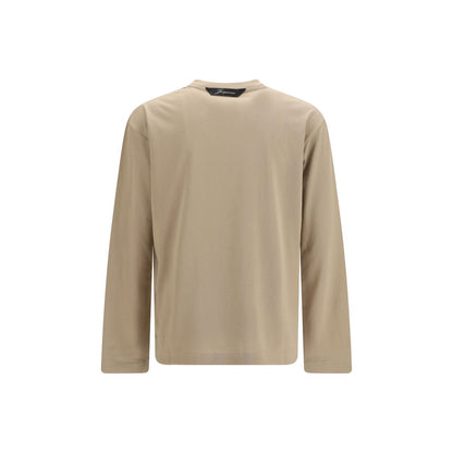 Jacquemus Rond Carré Long-Sleeve T-Shirt – Beige