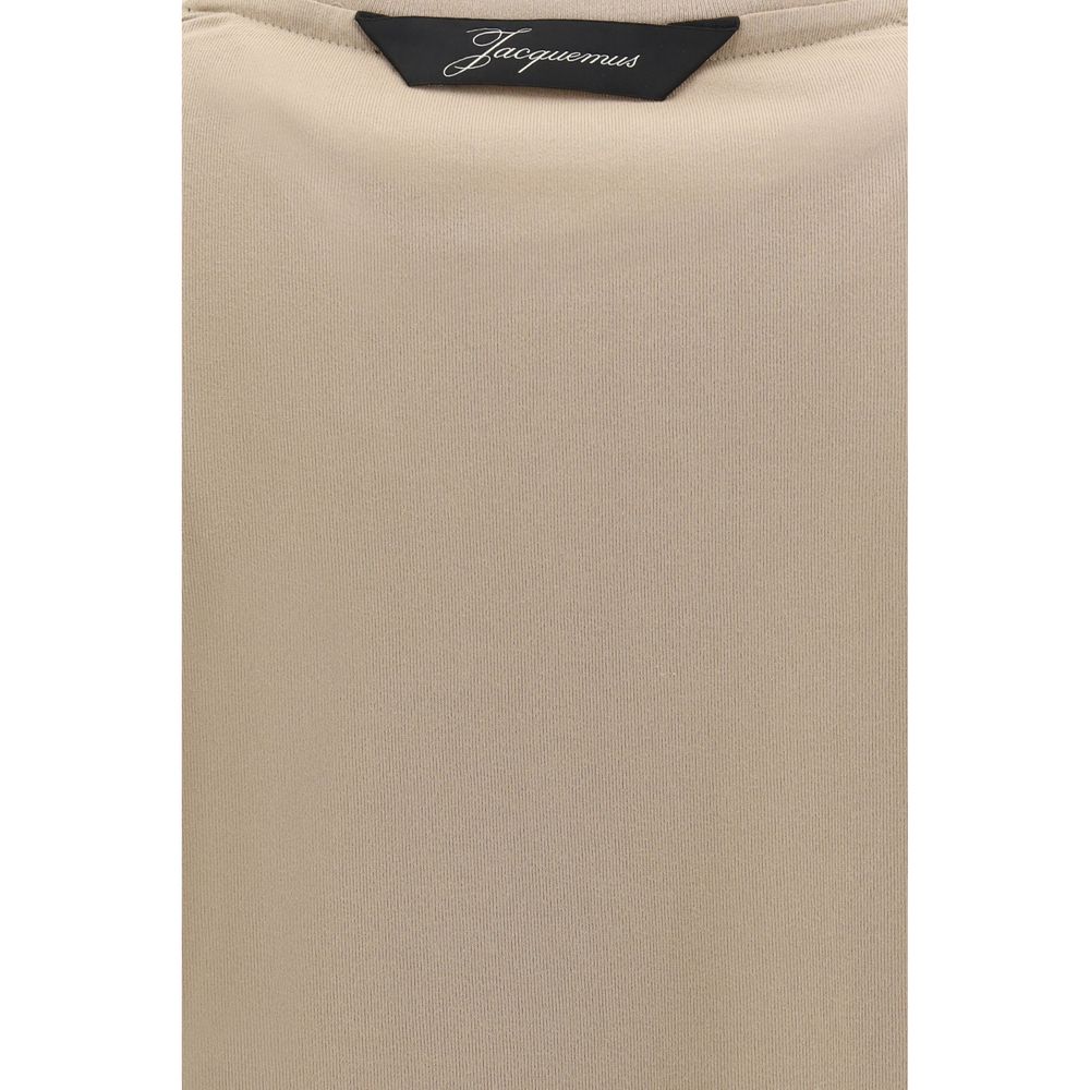 Jacquemus Rond Carré Long-Sleeve T-Shirt – Beige