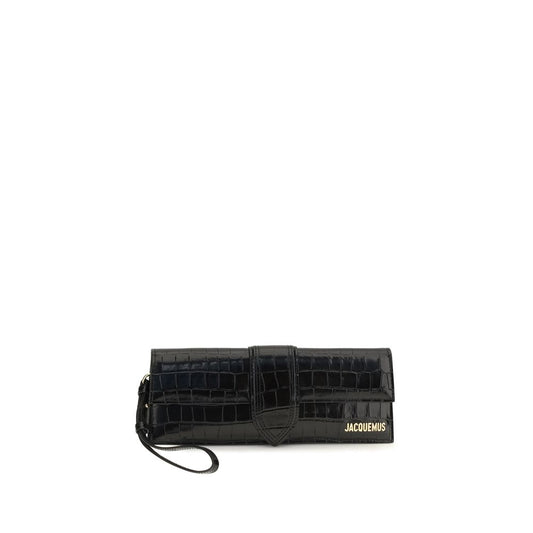 Jacquemus Bambino Pouch Calf Leather Clutch – Black