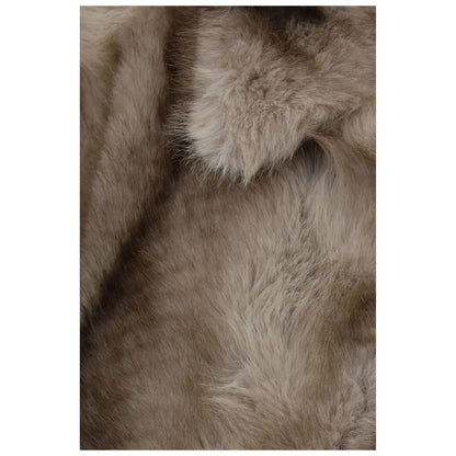 Max Mara Gray Polyester Full-Length Jacket
