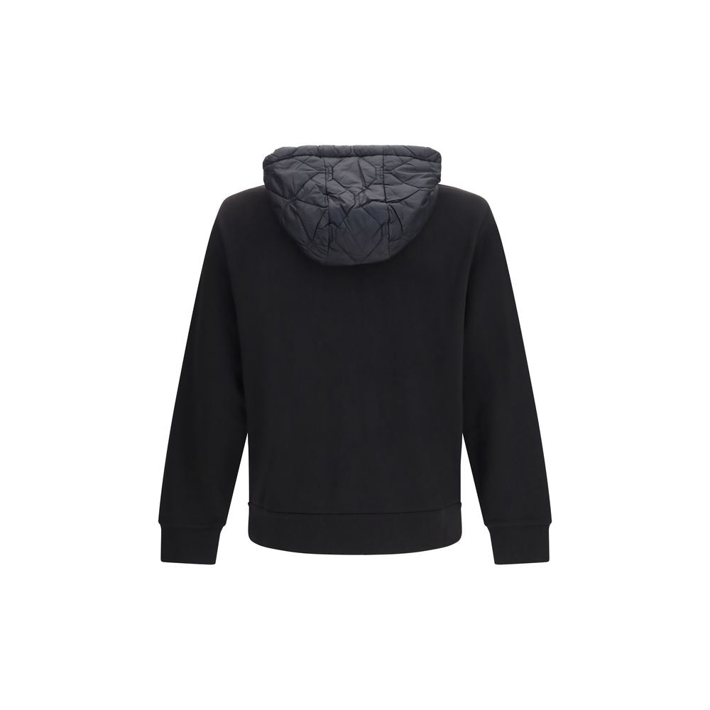 Moncler hættetrøje med lynlås – sort