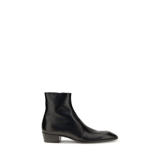 Saint Laurent Aurelien Splendor Ankle Boots – Black