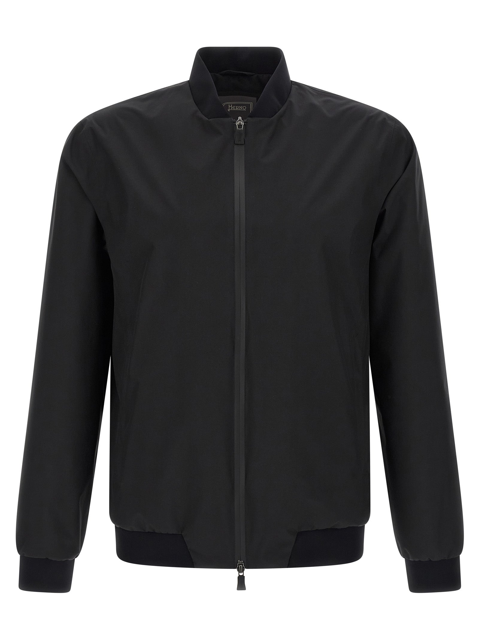 Herno Black Polyester Bomber