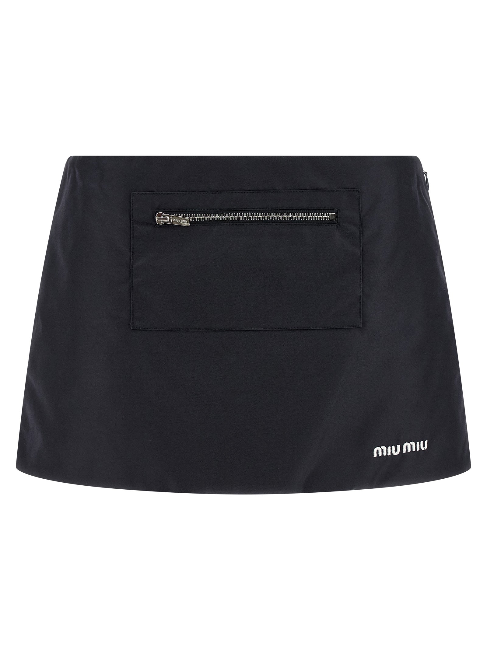 Miu Miu Blue Recycled Polyamide Long Skirt