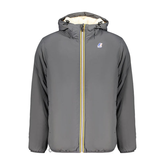 K-WAY Grey Polyamide Men's Jacket