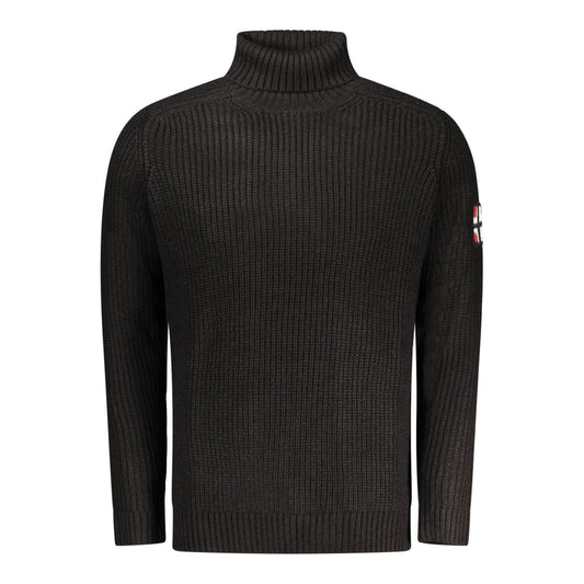 Norway 1963 Black Acrylic Men Sweater
