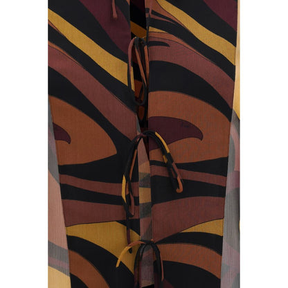 Emilio Pucci Marmo Silk Creponne Shirt – Multicolour