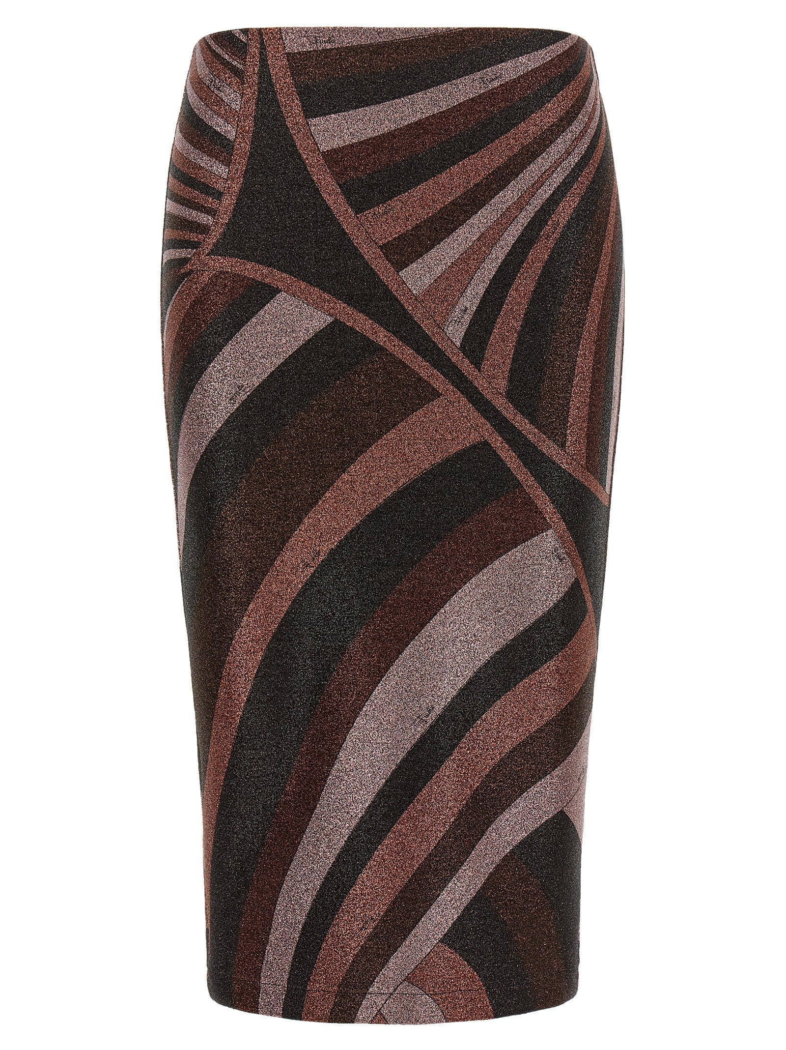 Emilio Pucci Bordeaux Polyamide Midi Skirt