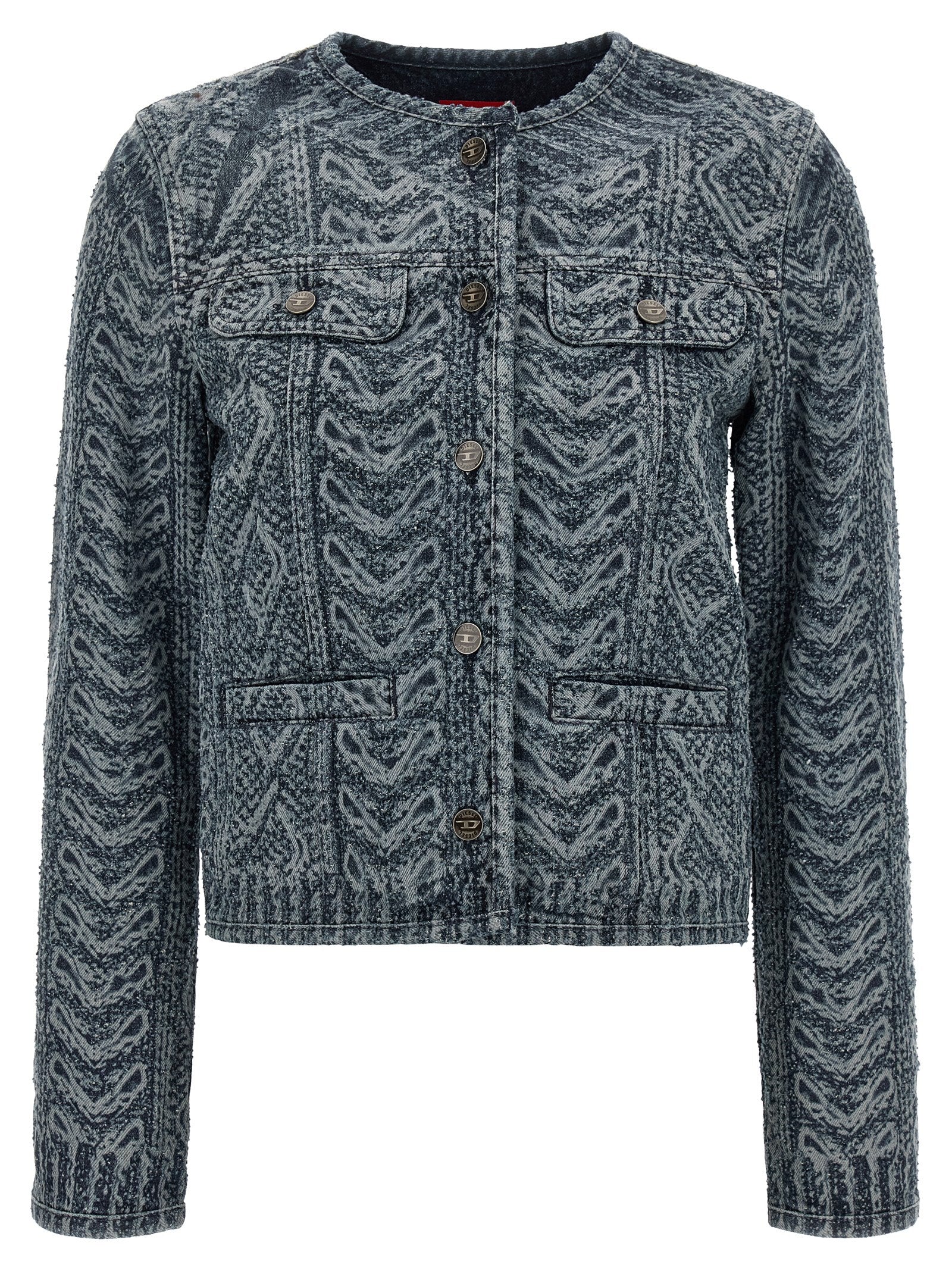 Diesel Blue Cotton Denim Jacket