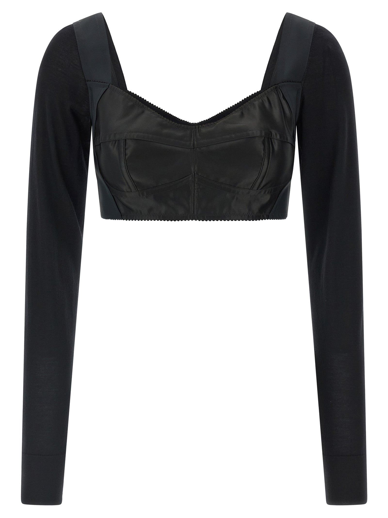 Dolce & Gabbana Black Polyester Tank Tops
