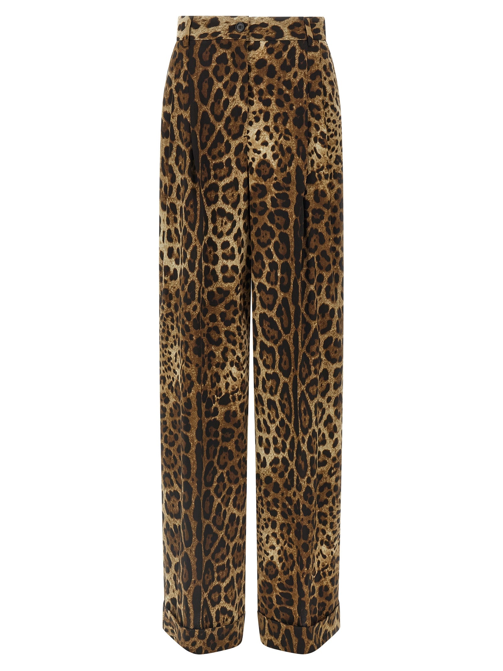 Dolce & Gabbana Brown Wool Casual Pants