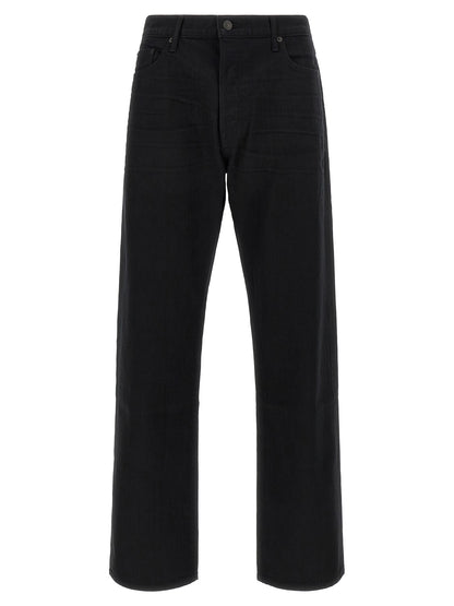 Tom Ford Black Cotton Straight-Leg Jeans