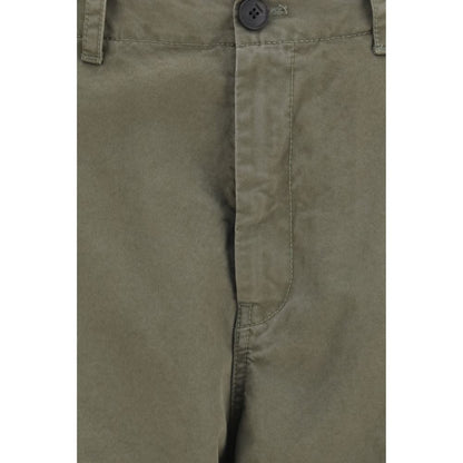 Fendi Cotton Cargo Trousers with Waist Ties – Bicolour