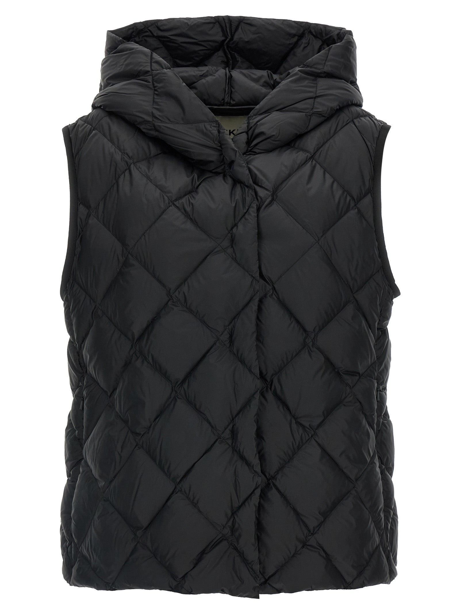Max Mara Black Polyester Sleeveless Jacket