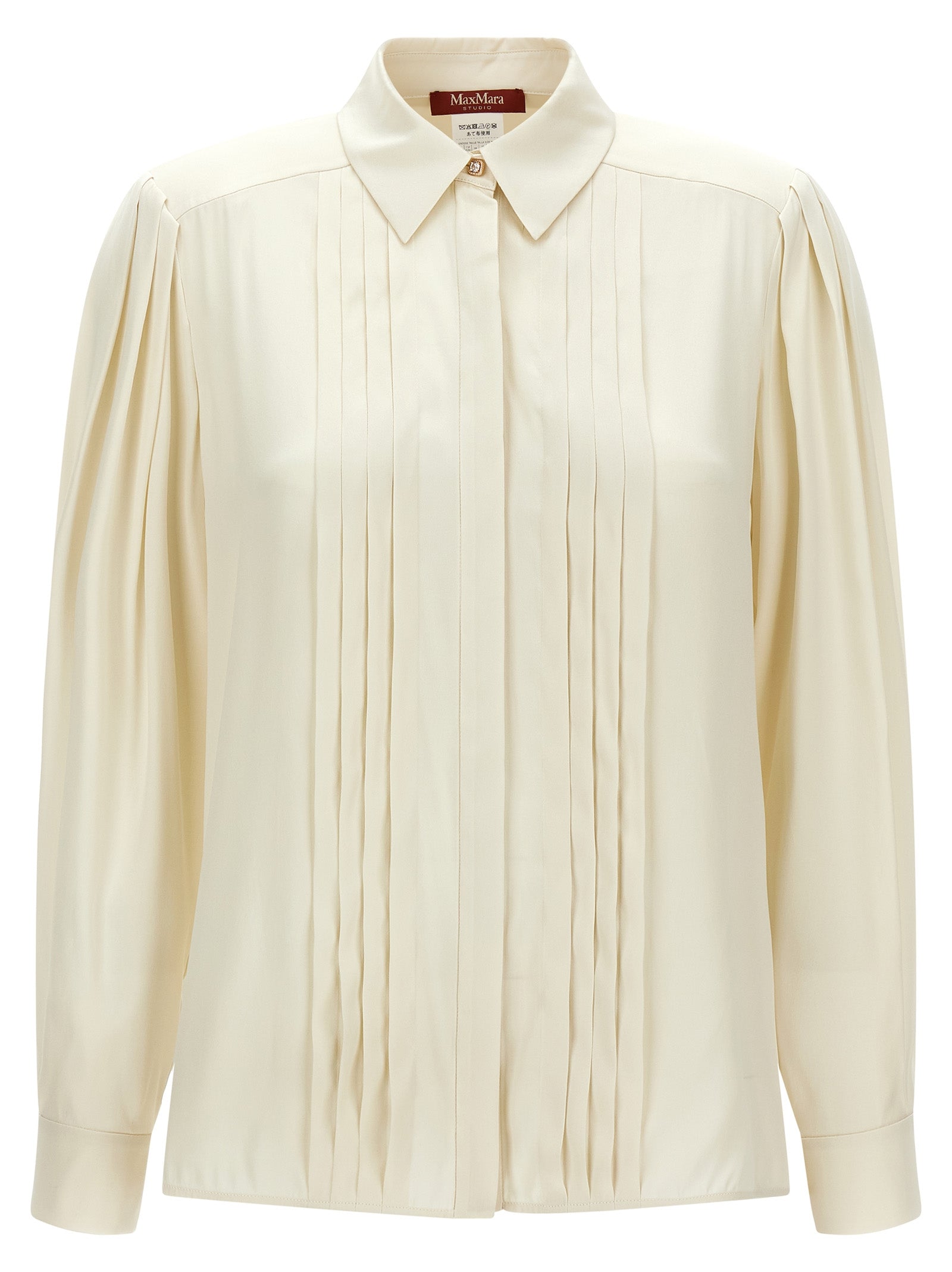 Max Mara White Silk Blouse