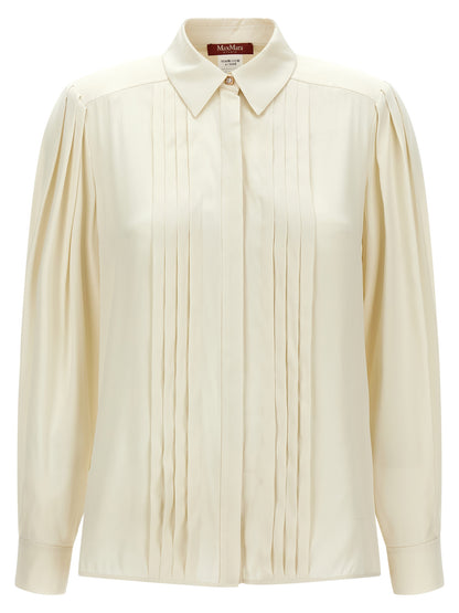 Max Mara White Silk Blouse
