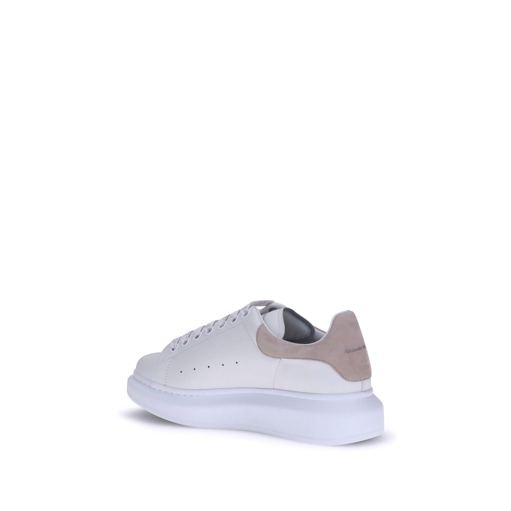 Alexander McQueen Calf Leather Platform Sneakers – White