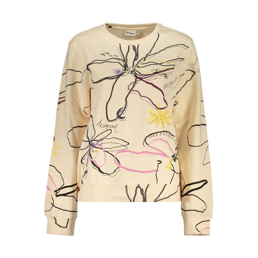 Desigual Pink Cotton Women Sweatshirt
